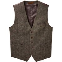 Skopes Wilsden Donnegal Tweed Waistcoat - BROWN