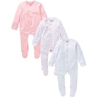 KD Baby Pack Of Three Sleepsuits - PINK/WHITE