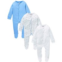 KD Baby Pack Of Three Sleepsuits - BLUE/WHITE