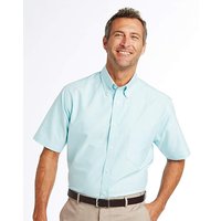 Premier Man Short Sleeve Oxford Shirt - AQUA