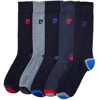 Pierre Cardin Pack Of 5 Heel & Toe Socks - MULTI