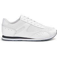 Cushion Walk Lace Trainers S Fit - WHITE
