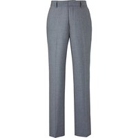 W&B London Plain Front Slim Fit Trousers - GREY