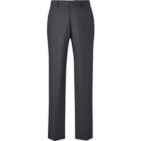 W&B London Plain Front Stretch Trouser - CHARCOAL
