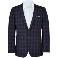 WILLIAMS & BROWN LONDON Suit Jacket Reg - NAVY CHECK