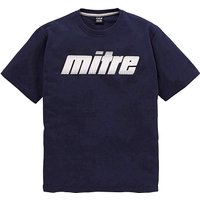 Mitre Logo T-Shirt Long - NAVY
