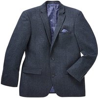 Black Label Tweed Wool Blazer Regular - BLUE