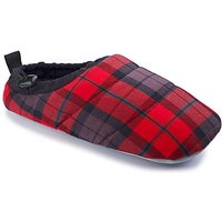 Jacamo Mens Checked Slippers - RED CHECK