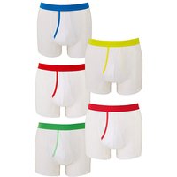 Capsule Pack Of 5 A-Fronts - WHITE MULTI-COLOURED