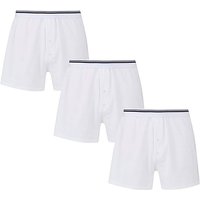 Capsule Pack Of 3 Loose Fit Boxers - WHITE