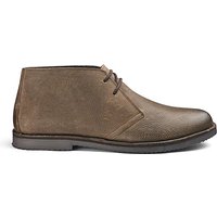 Leather Desert Boots - CHOCOLATE