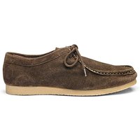 Suede Wallabys Wide Fit - CHOCOLATE
