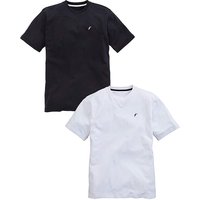JCM Sports Pack Of Two T-Shirts - BLACK/WHITE