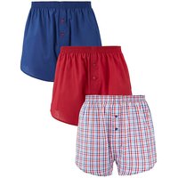 Southbay Pack Of 3 Woven Boxers - MULTI
