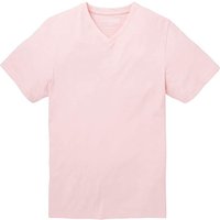 Capsule V-Neck T-shirt Long - LIGHT PINK