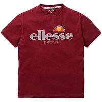 Ellesse Meazza T-Shirt Long - BURGUNDY
