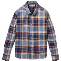 WILLIAMS & BROWN Long Sleeve Check Shirt - BLUE CHECK