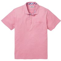 WILLIAMS & BROWN Short Sleeve Polo Shirt - PINK