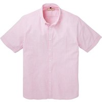 WILLIAMS & BROWN Short Sleeve Shirt - PINK STRIPE