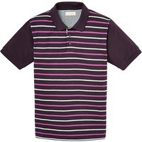 WILLIAMS & BROWN Short Sleeve Polo Shirt - PLUM