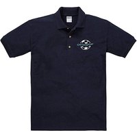 Personalised Football Polo Shirt - NAVY