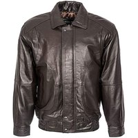 Woodland Leather Classic Blouson - BROWN