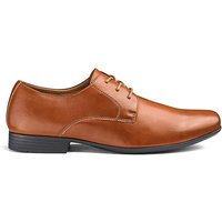 Formal Lace Up Derby Shoes Standard Fit - TAN
