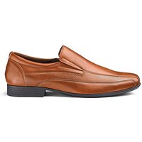 Formal Slip On Shoes Extra Wide Fit - TAN