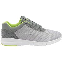 Lonsdale Tydro Lace Up Trainers - GREY/LIME