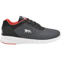 Lonsdale Tydro Lace Up Trainers - BLACK/RED
