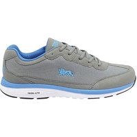 Kamina Mens Lace Up Sports Trainers - GREY/BLUE