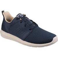 Skechers Foreflex - Mens Lace Up Trainer - NAVY