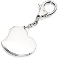 Silver Plated Heart Photo Keyring - A1803