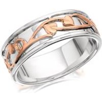 Clogau 9ct Rose Gold And Silver Tree Of Life Ring - 8mm - R4857-M