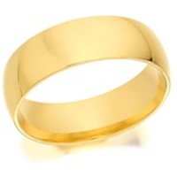 9ct Gold Extra Heavyweight Court Wedding Ring - 7mm - R5287-V
