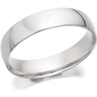 9ct White Gold Heavyweight Court Wedding Ring - 5mm - R5571-S
