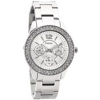 Fossil ES3588 Stella Stainless Steel Stone Set Bracelet Watch - W1057