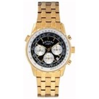 Rotary GB00114/04 Gold Plated Chronograph Bracelet Watch - W1254