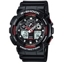 Casio GA-100-1A4ER G-Shock Alarm Chronograph Watch - W1502