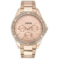 Lorus RP650BX9 Rose Gold Plated Stone Set Bracelet Watch - W5766