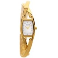 Accurist LB1434P Gold Plated Stone Set Crossover Bangle Watch - EXCLUSIVE - W7137