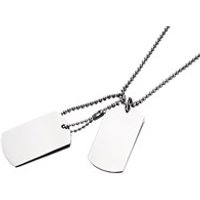 Inspirit Stainless Steel Double Dog Tags - A3540