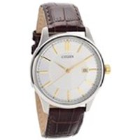 Citizen BI1054-04A Stainless Steel Brown Leather Strap Watch - W3760