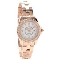 Pulsar PH7406X1 Rose Gold Plated Stone Set Bracelet Watch - W9355