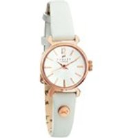 Radley RY2054S Rose Gold Plated White Leather Strap Watch - W5015
