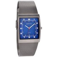 Bering 11233-078 Titanium Blue Dial Mesh Strap Watch - W7420