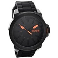 Hugo Boss Orange 1513004 Black Ionic Finish Black Resin Strap Watch - W4577