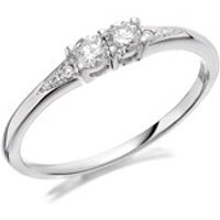 U&Me 9ct White Gold Diamond Ring - 20pts - EXCLUSIVE - D6910-J