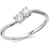 U&Me 9ct White Gold Diamond Ring - 1/4ct - EXCLUSIVE - D6911-O
