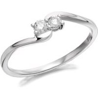 U&Me 9ct White Gold Diamond Ring - 15pts - EXCLUSIVE - D6914-R